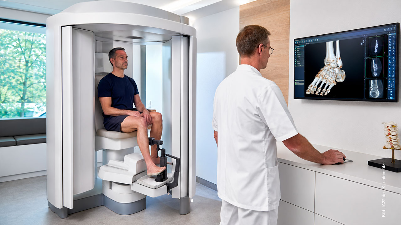 Die Sonographie (Ultraschall) ist eine sichere und schmerzfreie Methode, um Weichteile wie Muskeln, Sehnen, Bänder und Gelenke in Echtzeit darzustellen.